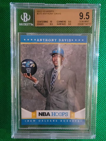 2012 Hoops Anthony Davis #275 BGS 9.5 QUAD 9.5 with Sub 10 for Centering. FLAWLESS 