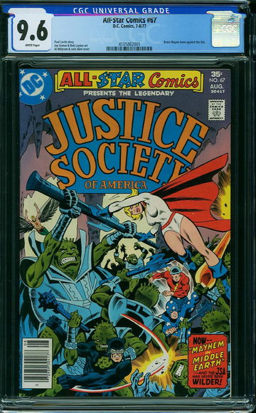 ALL STAR COMICS #67, CGC 9.6 NM+