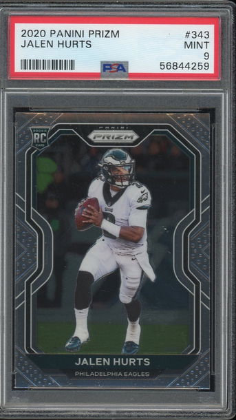 2020 Panini Prizm Jalen Hurts Rookie PSA 9