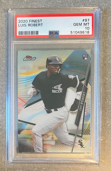 Luis Robert 2020 Topps Finest PSA10