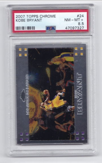 Kobe Bryant 2007 Topps Chrome PSA 8.5
