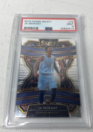 2019 Panini Select #72 Ja Morant PSA MINT 9