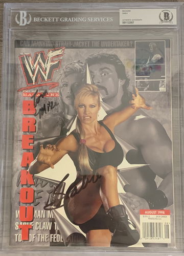 BAS WWF Magazine WWE Wrestling Rena Mero Sable signed magazine BAS