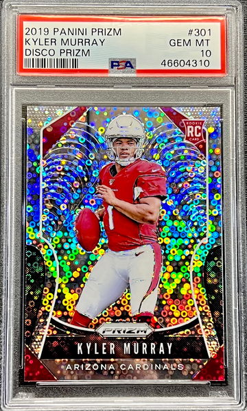 2019 Kyler Murray Panini Disco Prizm #301 PSA 10 GEM MINT Rookie Card RC 