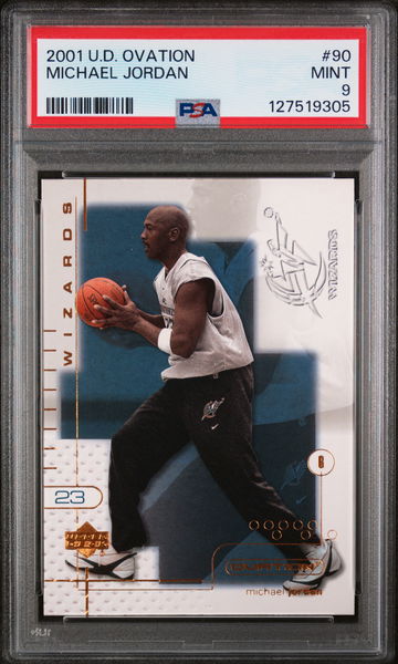 2001 Upper Deck Ovation Michael Jordan #90 PSA 9