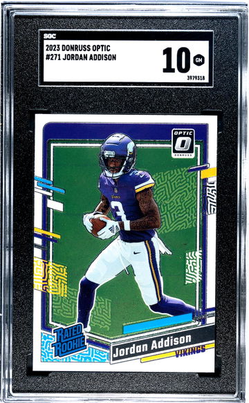 2023 Donruss Optic #271 Jordan Addison SGC 10