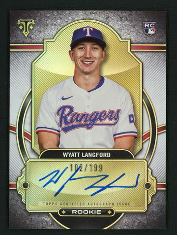 2024 Topps Triple Threads Gold Wyatt Langford #RA-WL RC Auto /199