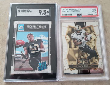 Michael Thomas RC LOT 2016 Donruss Optic #186 SGC 9.5 & Select #116 PSA 9