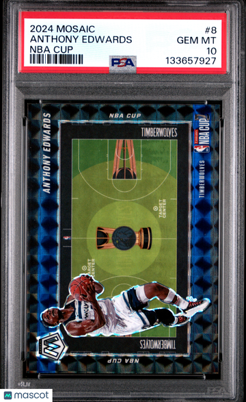 2024 Panini Mosaic NBA Cup Anthony Edwards #8 PSA 10