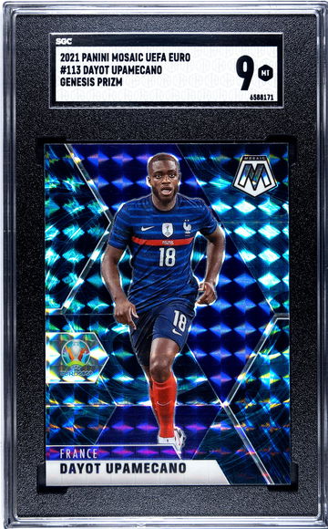 Dayot Upamecano - 2021 Mosaic UEFA Euro #113 Genesis Prizm - SGC 9 Pop 1