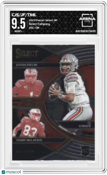 2023 Panini Select CJ Stroud Justin Fields Terry McLaurin #SC-OH Select Company RC Arena Club 9.5