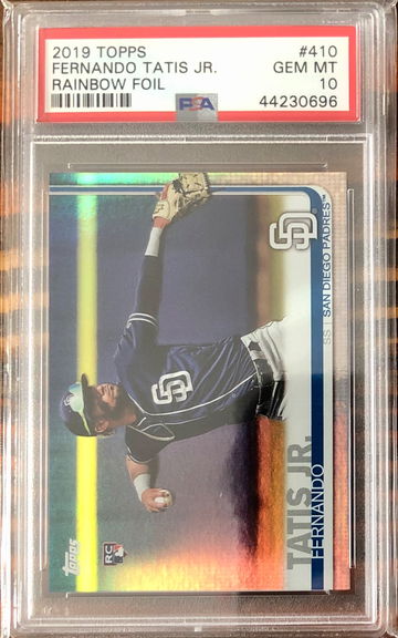 FERNANDO TATIS JR 2019 Topps Series 2 Rainbow Foil PSA 10