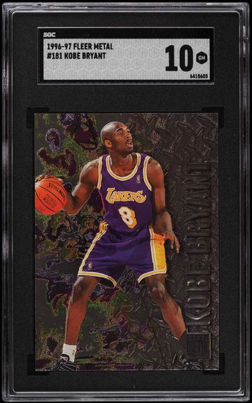 1996 Fleer Metal Kobe Bryant #181 PSA 10 Gem Mint RC Rookie