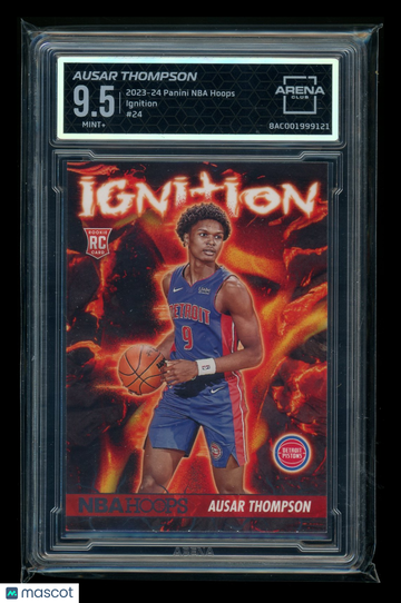 2023-24 Panini NBA Hoops Ignition Ausar Thompson #24 RC Arena Club 9.5