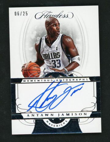 2017 Panini Flawless Momentous Antawn Jamison #MA-AJ Auto /25