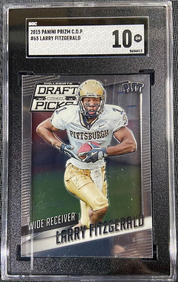 2015 Panini Prizm Draft Picks Larry Fitzgerald SGC 10 GEM MINT Future HOFerOF