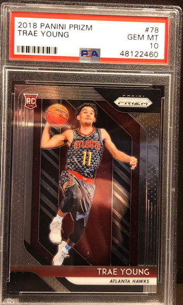 Trae Young 2018 Prizm 78 PSA 10