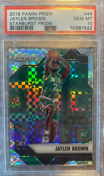 2016 Panini Prizm Jaylen Brown Starburst Prizm PSA 10