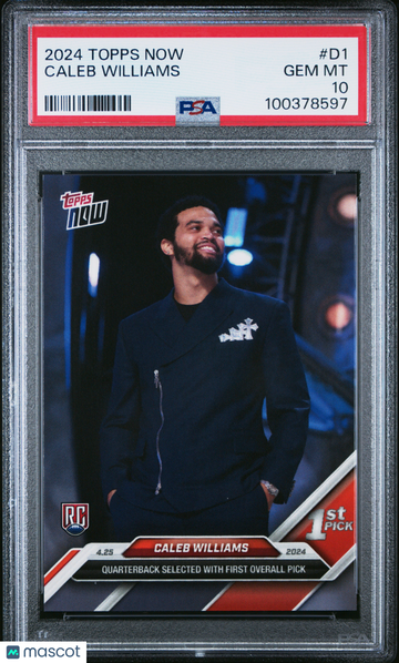 2024 Topps Now Caleb Williams #D1 PSA 10