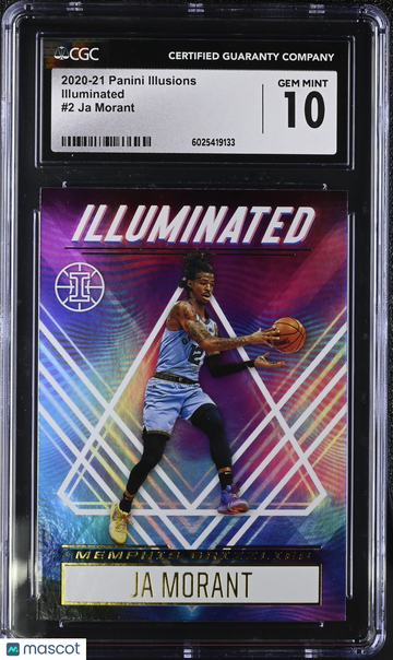 2020-21 Panini Illusions Ja Morant #2 Illuminated CGC 10