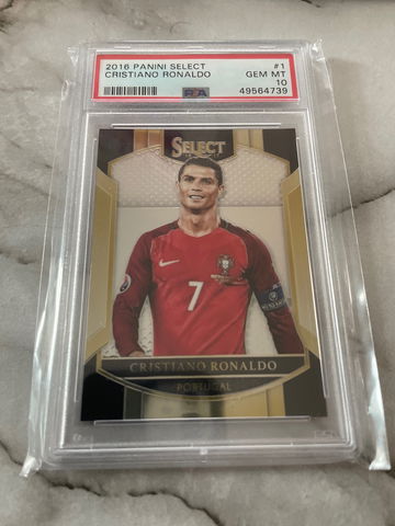 2016 Select Cristiano Ronaldo Psa 10 Gem-Mint