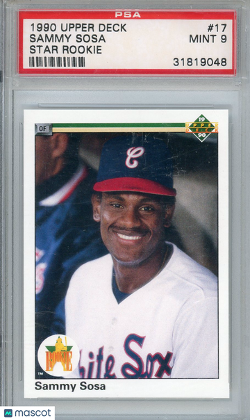 1990 Upper Deck Sammy Sosa #17 Star Rookie PSA 9