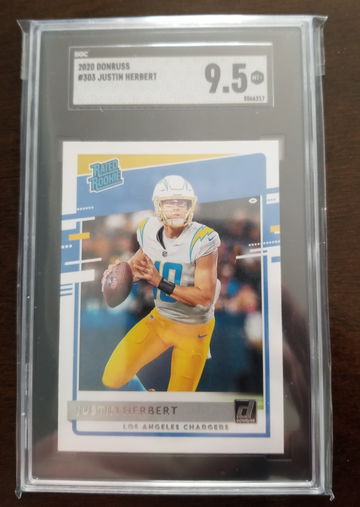 2020 donruss rated rookie justin herbert