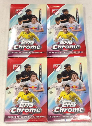 4X 2021 TOPPS CHROME MAJOR LEAGUE SOCCER HOBBY BOX MLS - SUPPORT YOUR