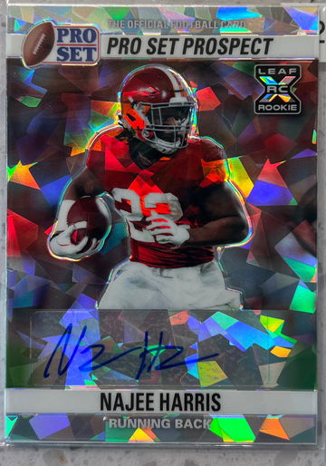 2021 Leaf Pro Set NAJEE HARRIS Pro Prospect Auto RC #1/2 ALABAMA STEELERS SSP Rookie prizm