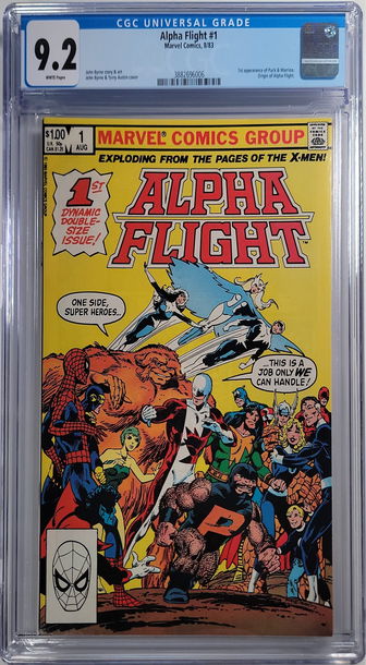 Alpha Flight #1 CGC 9.2 Origin of Alpha Flight