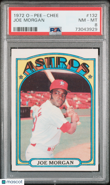1972 O-Pee-Chee Baseball Joe Morgan #132 PSA 8