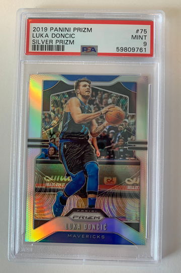2019-20 Panini Prizm LUKA DONCIC Silver Refractor Card PSA 9