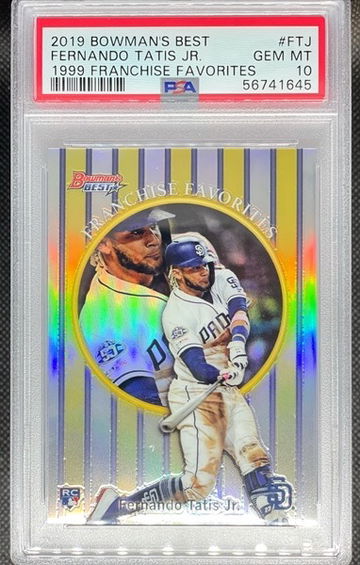 PSA 10 Bowman’s Best Fernando Tatis Jr. 1999 Franchise Favorites #FTJ