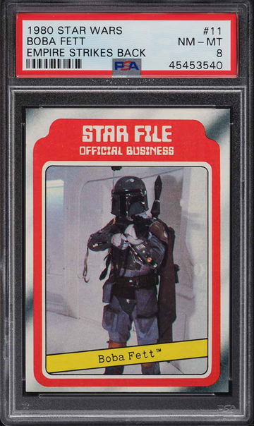 1980 Topps Star Wars #11 Boba Fett RC Rookie PSA 8 NM-MT Empire Strikes Back