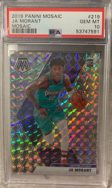 2019 Panini Mosaic Ja Morant Mosaic Parallel PSA 10