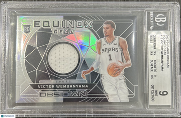 2023 Panini Obsidian Equinox Gear Victor Wembanyama #15 BGS 9