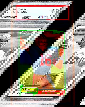 Joe Montana RC - 1981 Topps #216 49ers Rookie - PSA 7