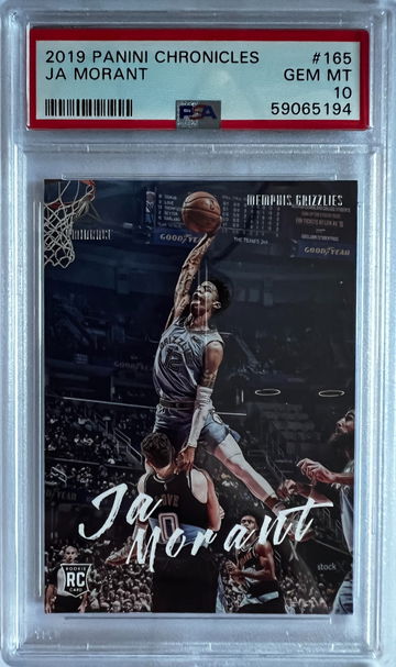 2019 Panini Chronicles Luminance Ja Morant PSA 10