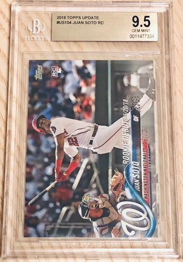Juan Soto Topps Update Rookie Debut BGS9.5