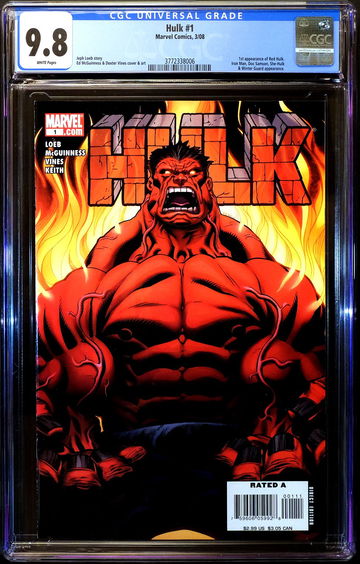 HULK Vol 2 #1 🔥 1st Appearance of RED HULK 🔥 CGC 9.8 - WHITE Pages
