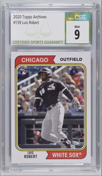 Luis Robert Rookie Card 2020 Topps Archives #159 CSG 9 Mint