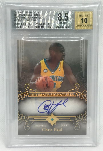 2006-07 Upper Deck Ultimate Signatures Chris Paul Autograph BGS 8.5 Auto 10 Hornets