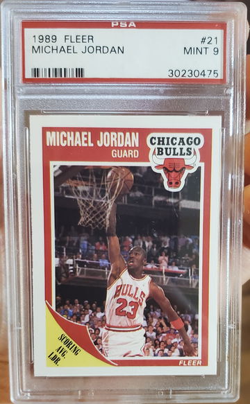 1989-90 Fleer Michael Jordan #21 PSA 9
