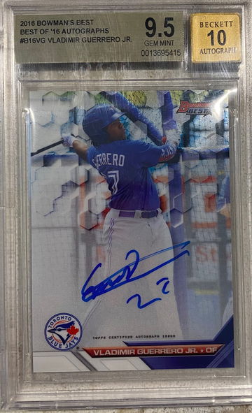 2016 Bowman Best Auto Vladimir Guerrero BGS 9.5/10