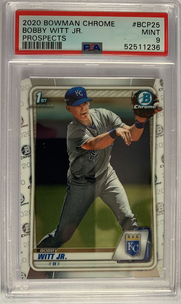 2020 Bowman Chrome Bobby Witt Jr. PSA 9 Mint