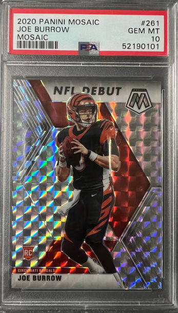 Joe Burrow Panini Mosaic NFL Debut #261