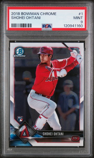 2018 Bowman Chrome Shohei Ohtani #1 PSA 9