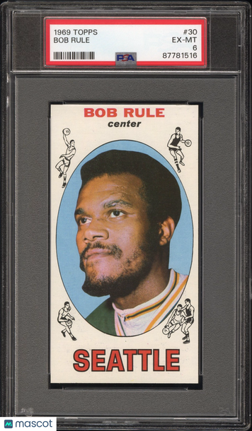 1969 Topps Bob Rule #30 PSA 6