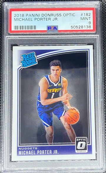 2018 Panini Donruss Optic Michael Porter Jr. Rated Rookie PSA 9