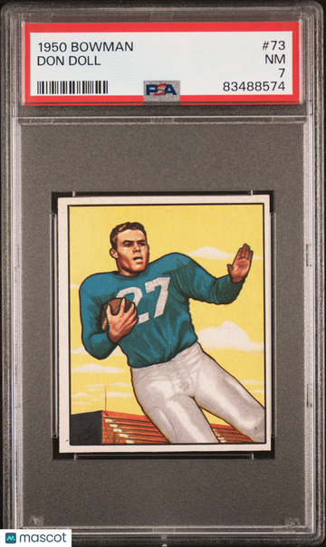 1950 Bowman Don Doll #73 PSA 7